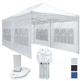 10'x20' Waterproof Pop Up Canopy Tent with Sides