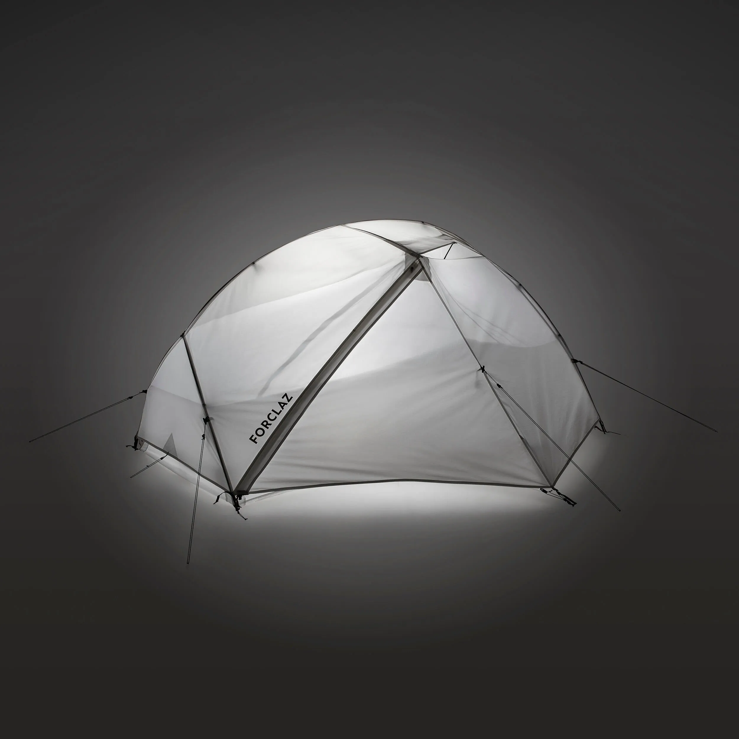 2-person trekking dome tent Forclaz Minimal Edition MT900, white