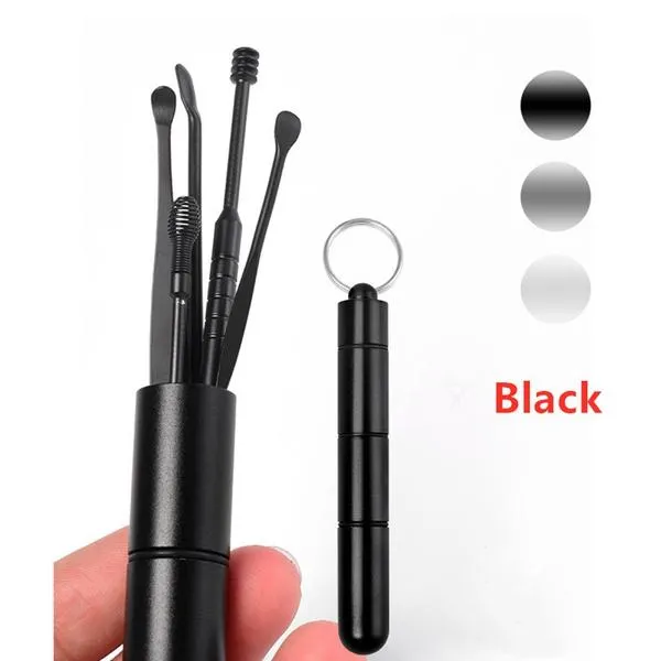 6-Piece: Portable Stainless Steel Ear Pick Set