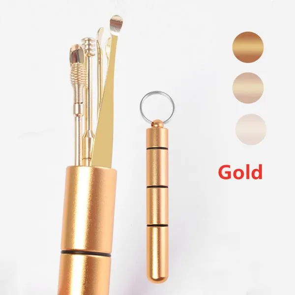 6-Piece: Portable Stainless Steel Ear Pick Set