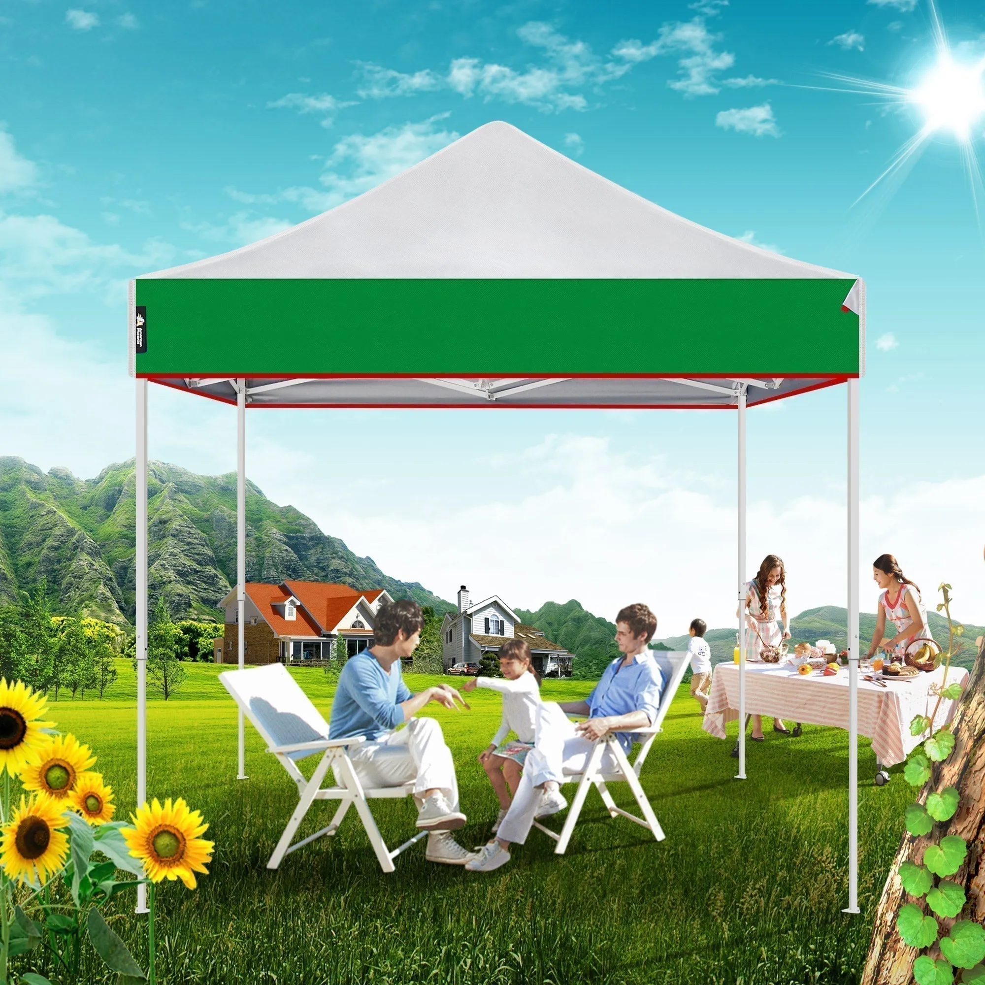 8x8 Green Sports Tents Canopy Shelters