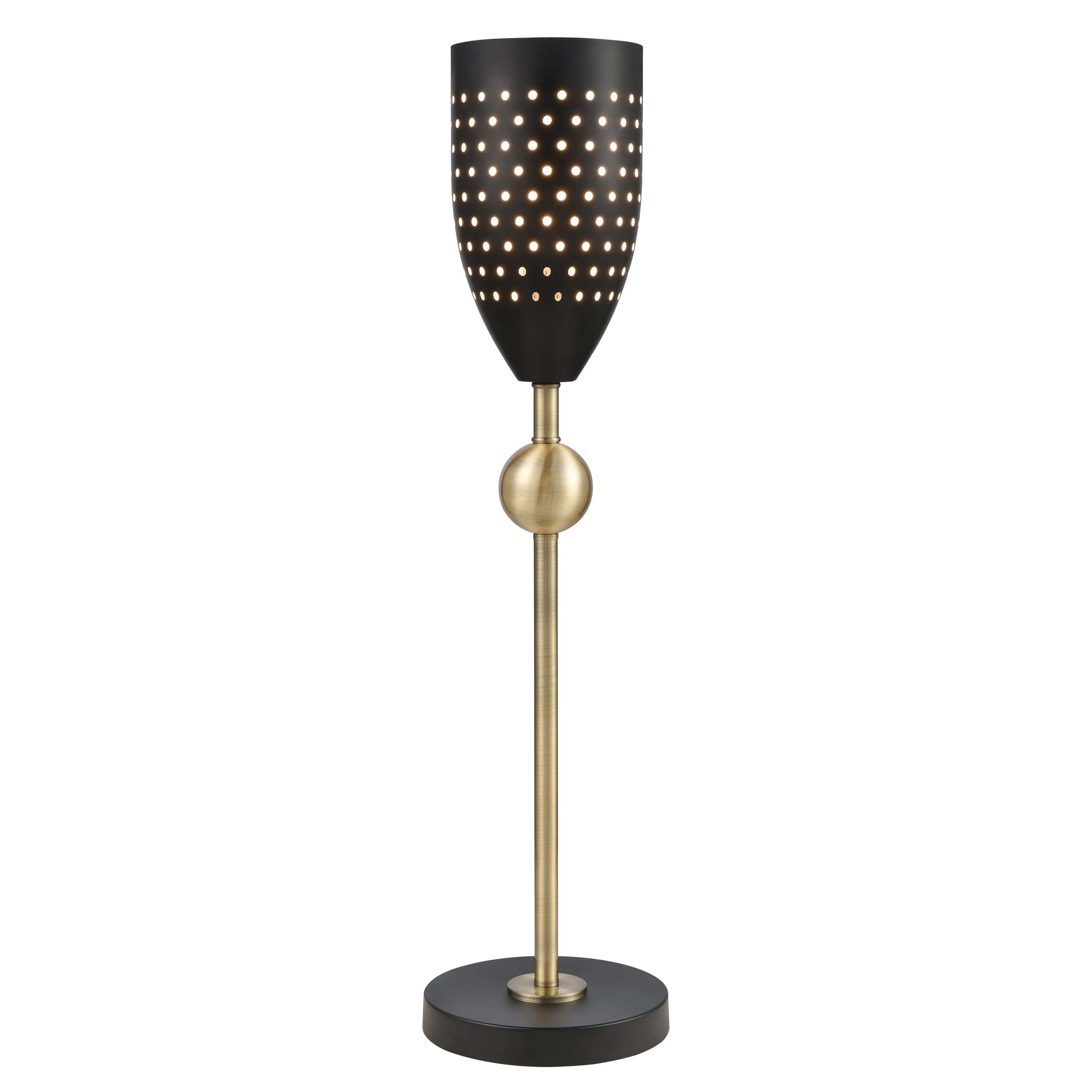 Amulet 25" Table Lamp in Antique Brass