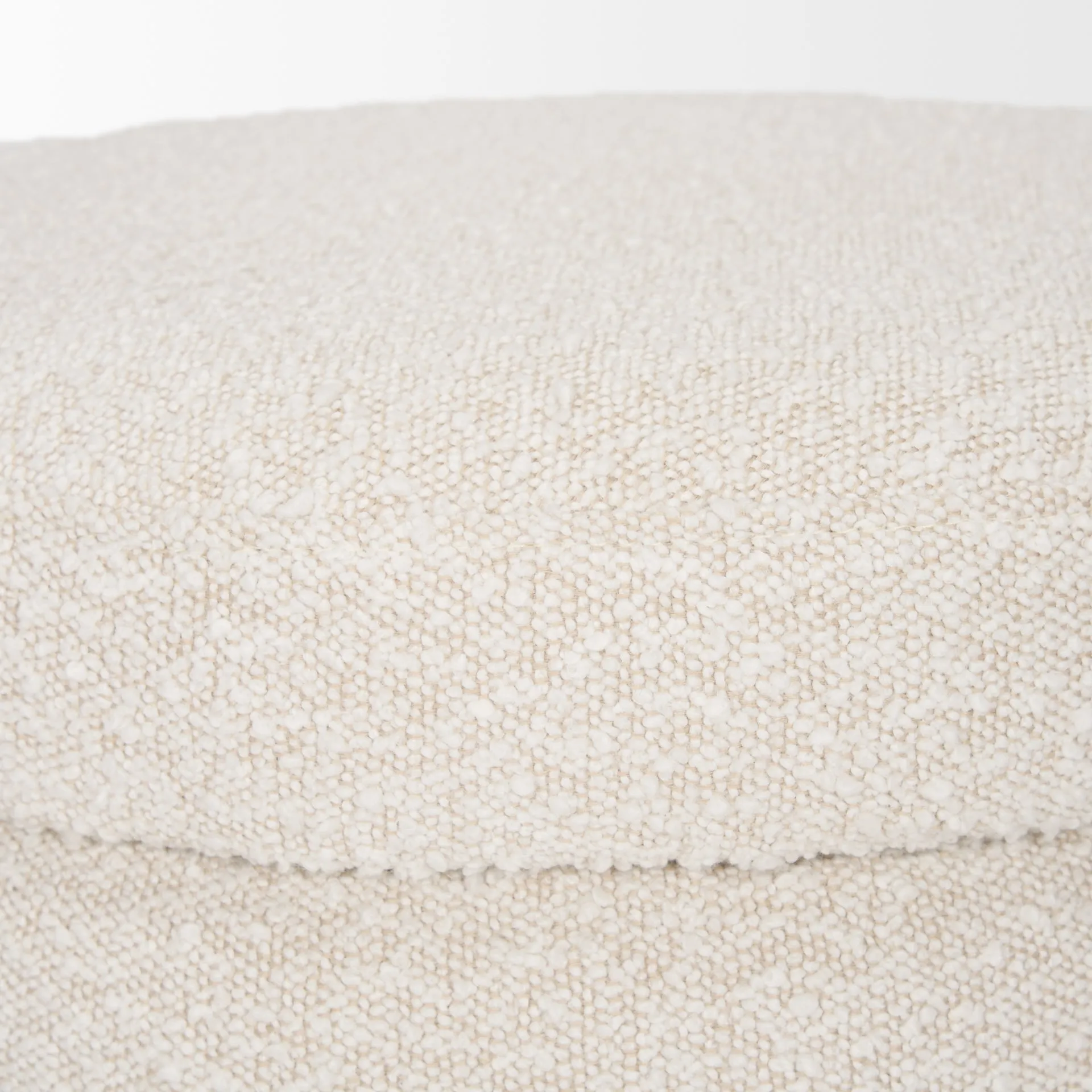 Ava Storage Ottoman in Cream Boucle