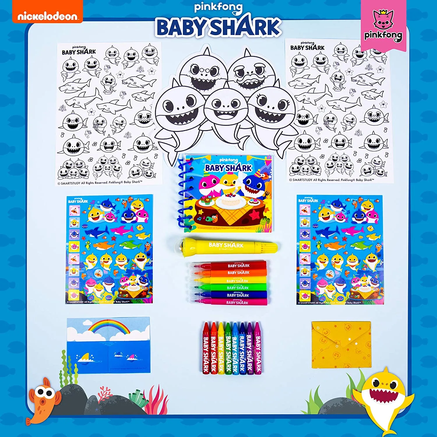 Baby Shark Coloring Activities