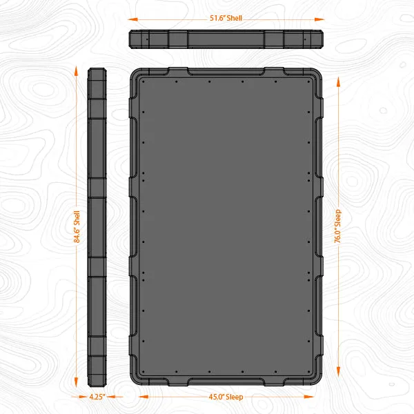 BadAss Rugged Rooftop Tent For Toyota 4Runner (5th Gen) 2010-2022