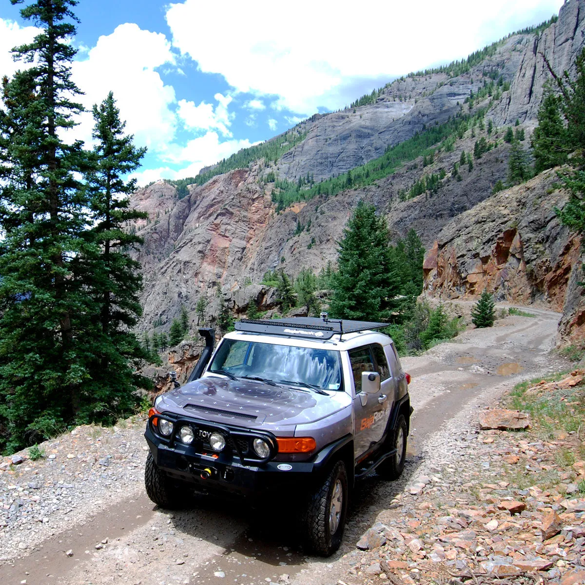 BajaRack Utility Flat Rack W/ SPY Light System For FJ Cruiser 2007-2017