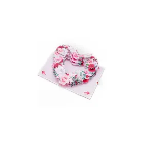 Beautiful Pink and Red Roses in a Heart Shape Pop up 3D Card with Envelope