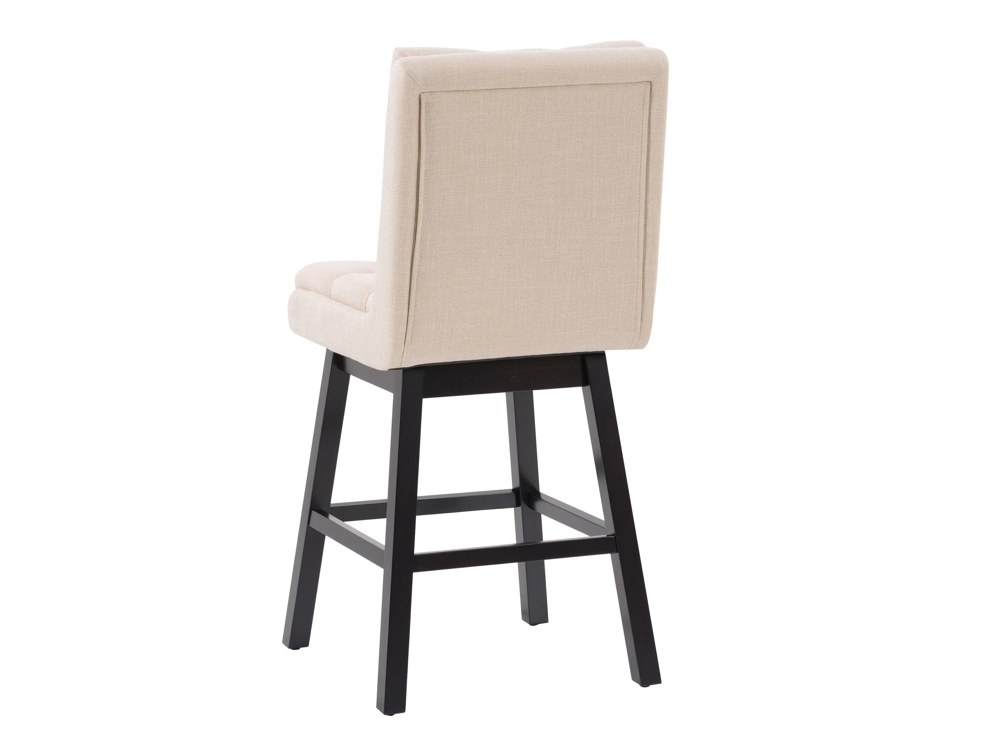 Beige Button Tufted Bar Stools