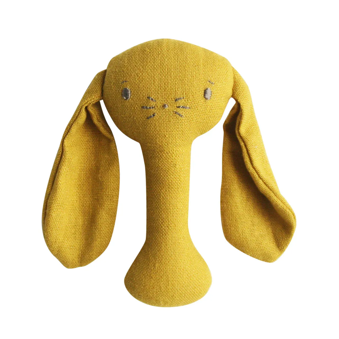 Bobby Bunny Stick Rattle - Butterscotch