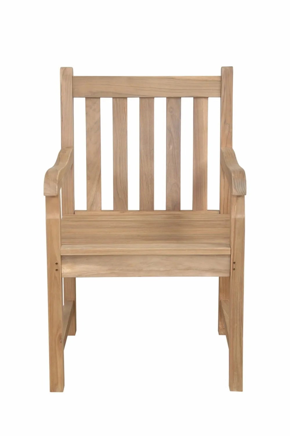 Braxton Dining Armchair, Crafted In Solid Teak, 36 H x 22.5 W x 24 L, Delivered Free In 5 - 9 Working Days.