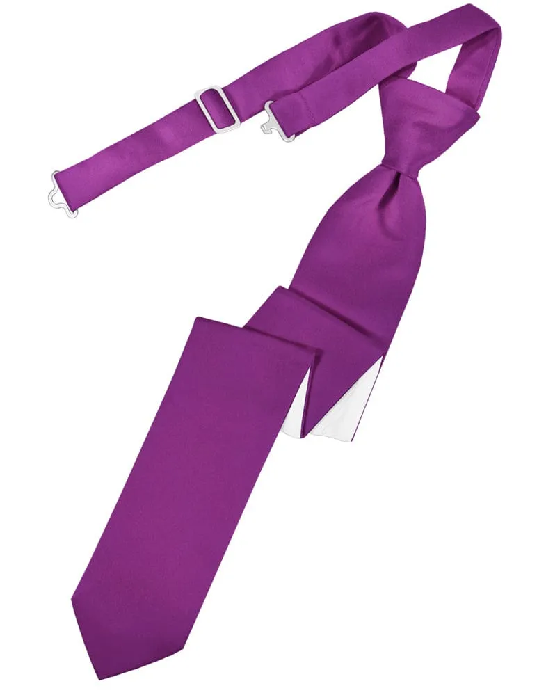 Cassis Luxury Satin Skinny Windsor Tie