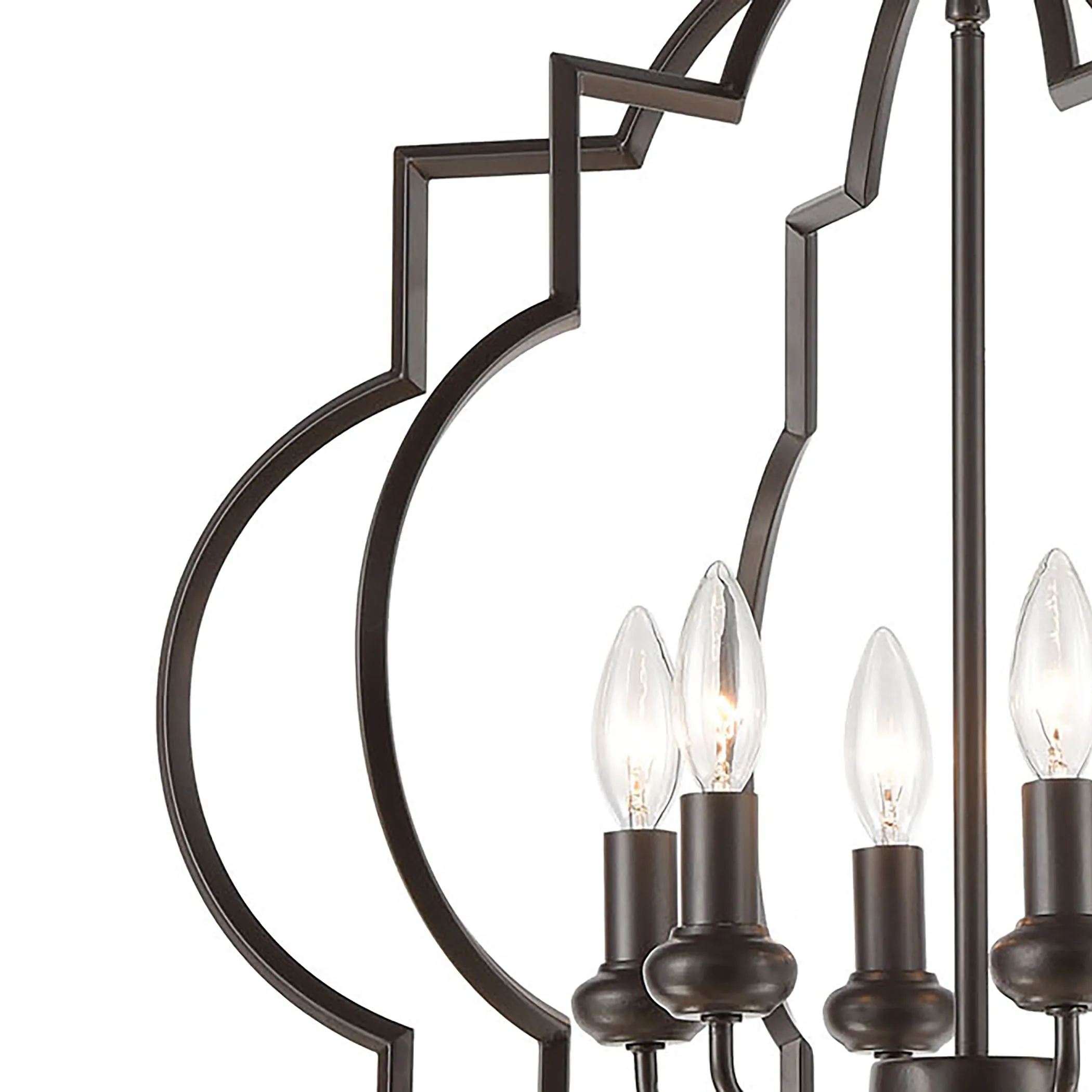 Chandette 22" 6 Light Chandelier in Oil Rubbed Bronze