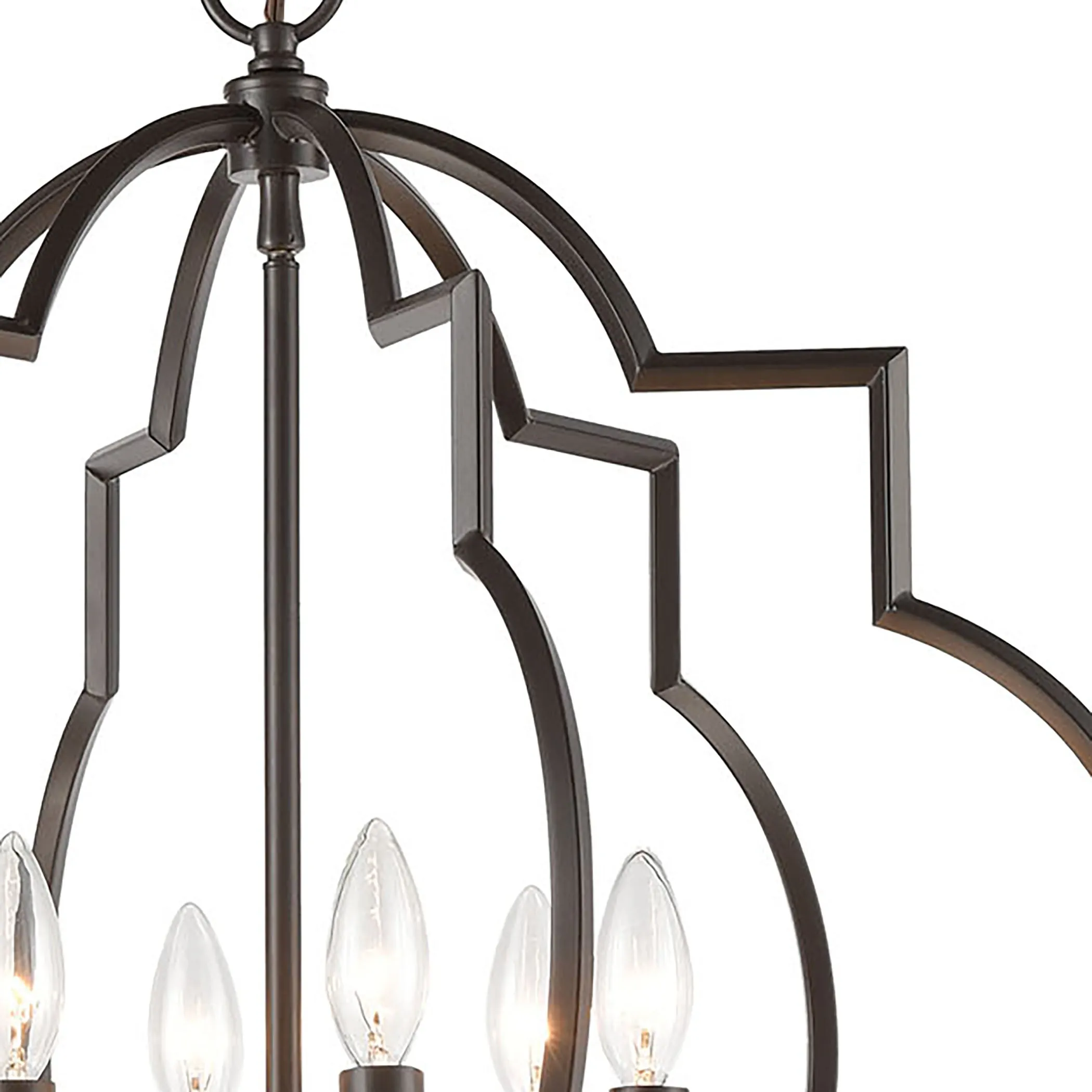 Chandette 22" 6 Light Chandelier in Oil Rubbed Bronze