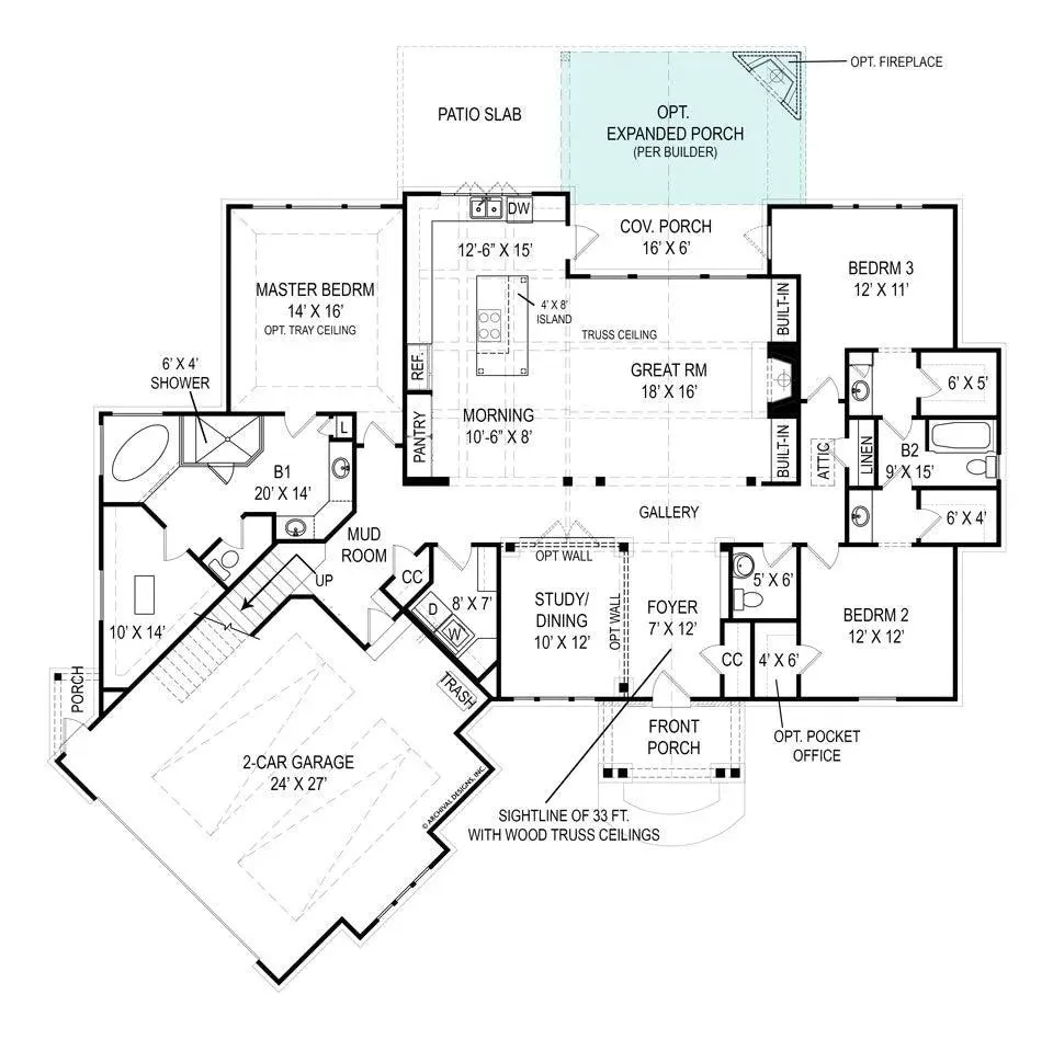 Charming Family Home Plan with Ample Living Space