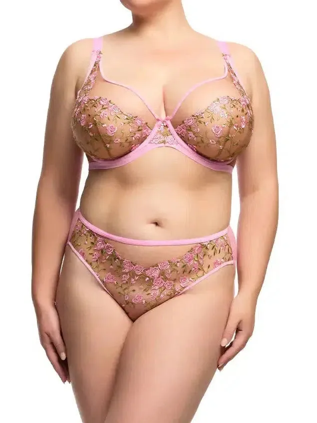 Charming Pink Rosewyn Full Figure Bra