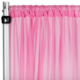 Chiffon Curtain Drape 10ft H x 58" W Panel - Pink