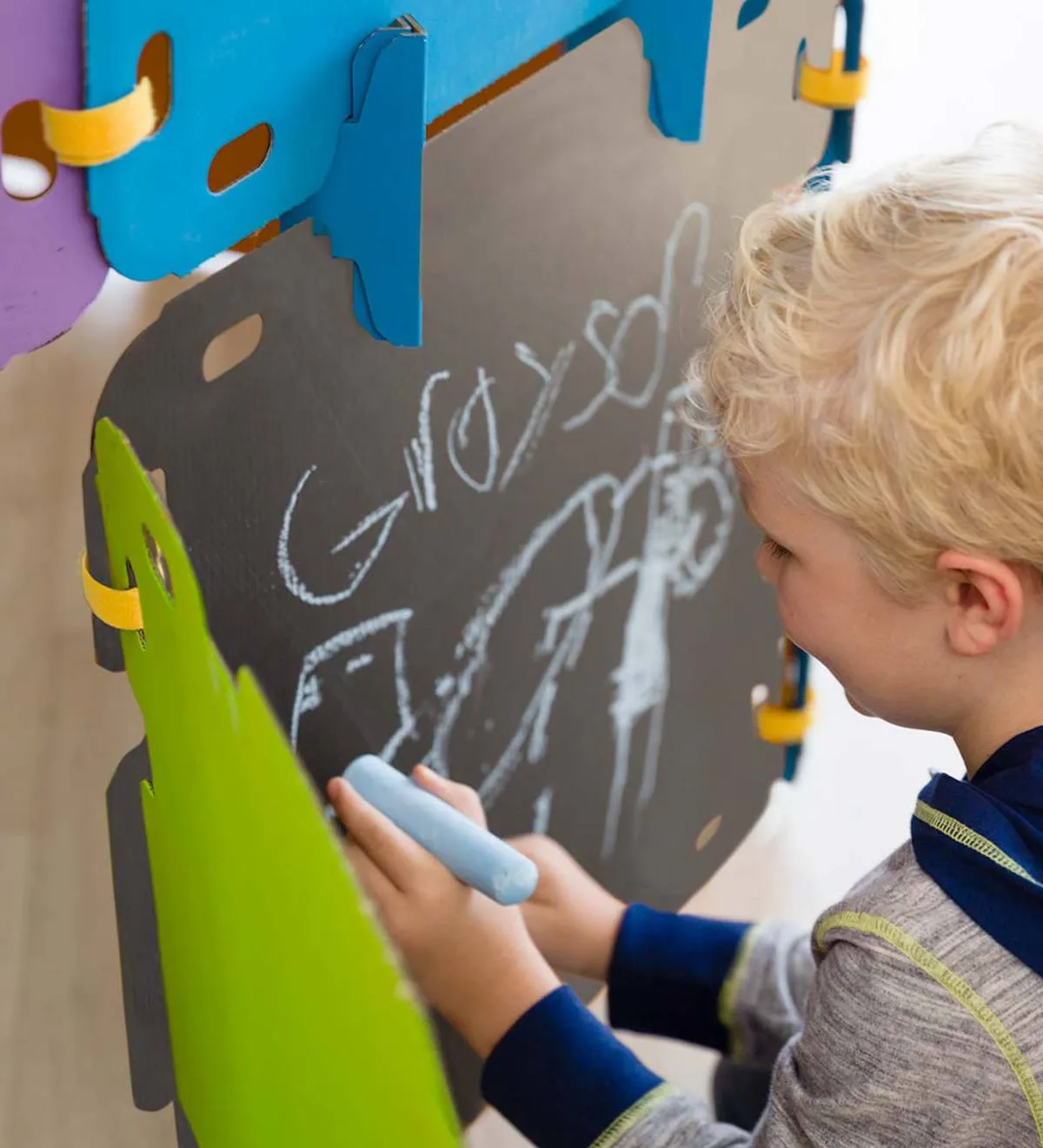 Colorblock Chalkboard Built A Fort Kit