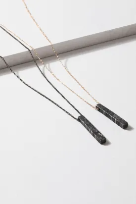 Damascus Meteorite Necklace