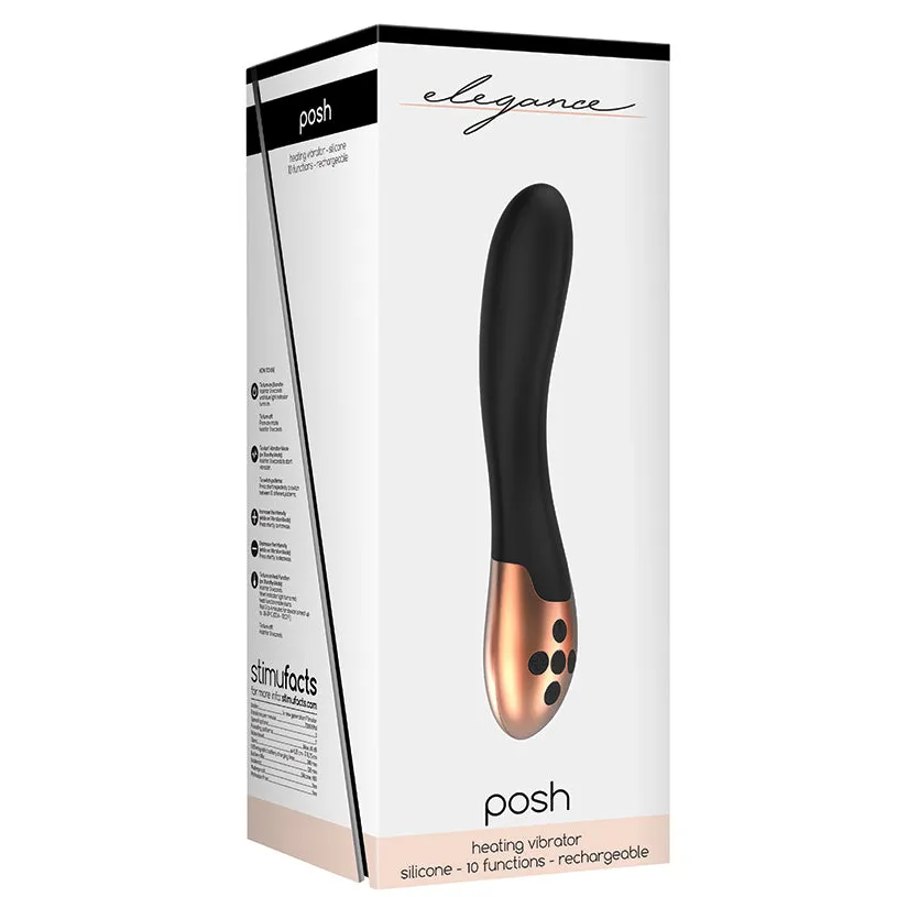 Elegance Posh Heating Vibrator-Black