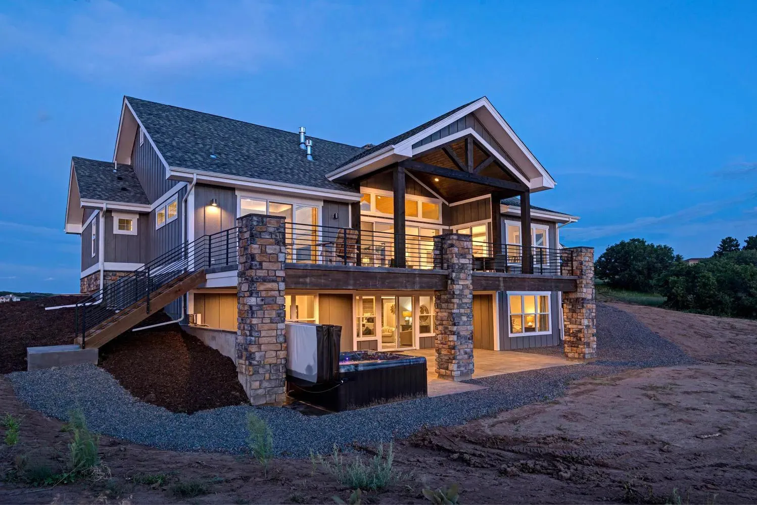 Elegant 2-Bedroom Home with Walkout Basement and Expansive Porches