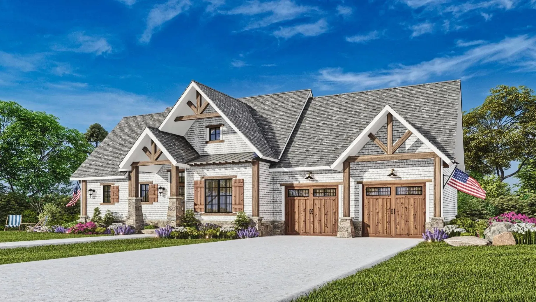 Expansive 3-Bedroom Home Plan with Ample Living Area