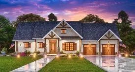 Expansive 3-Bedroom Home Plan with Ample Living Area