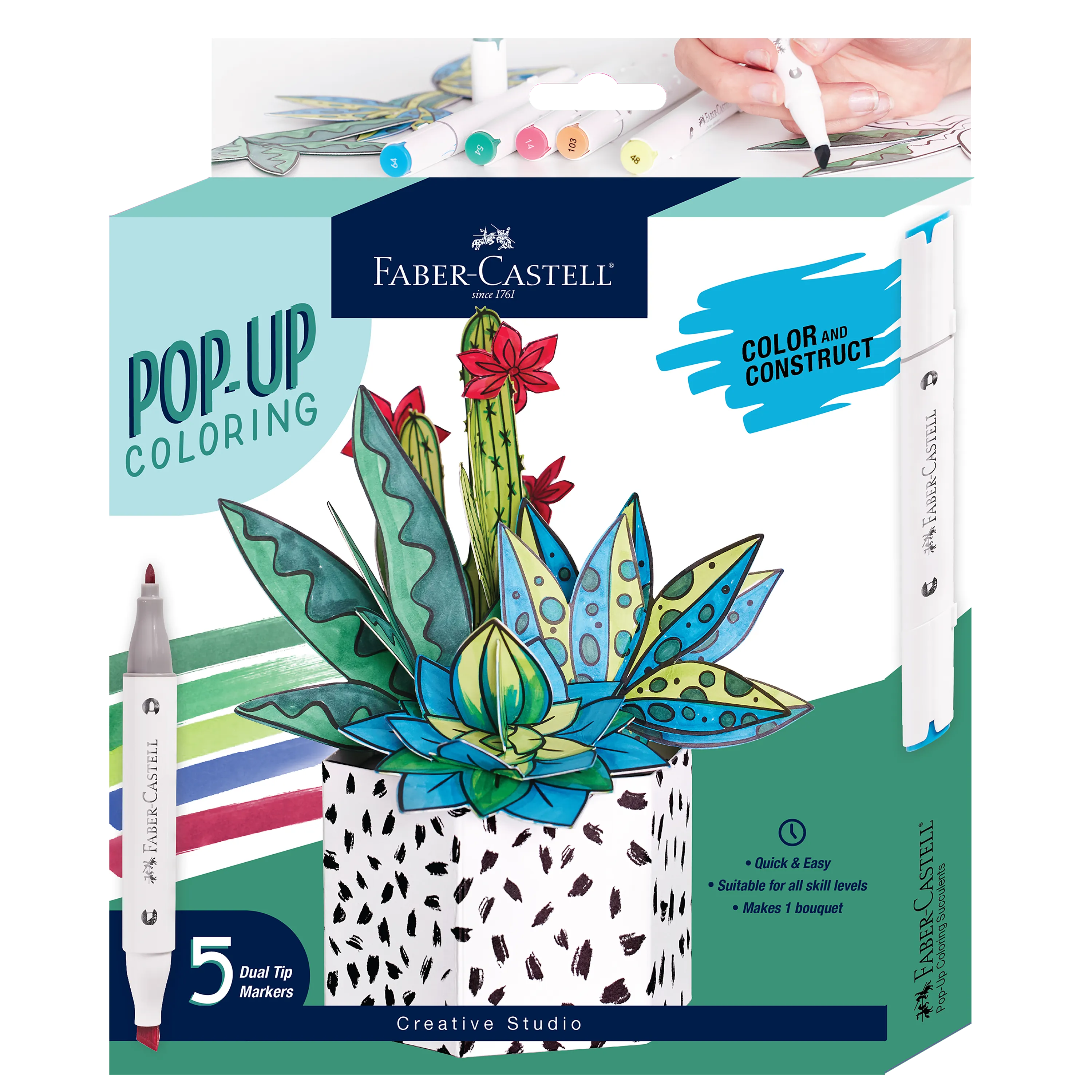 Faber-Castell Pop Up Coloring: Succulents