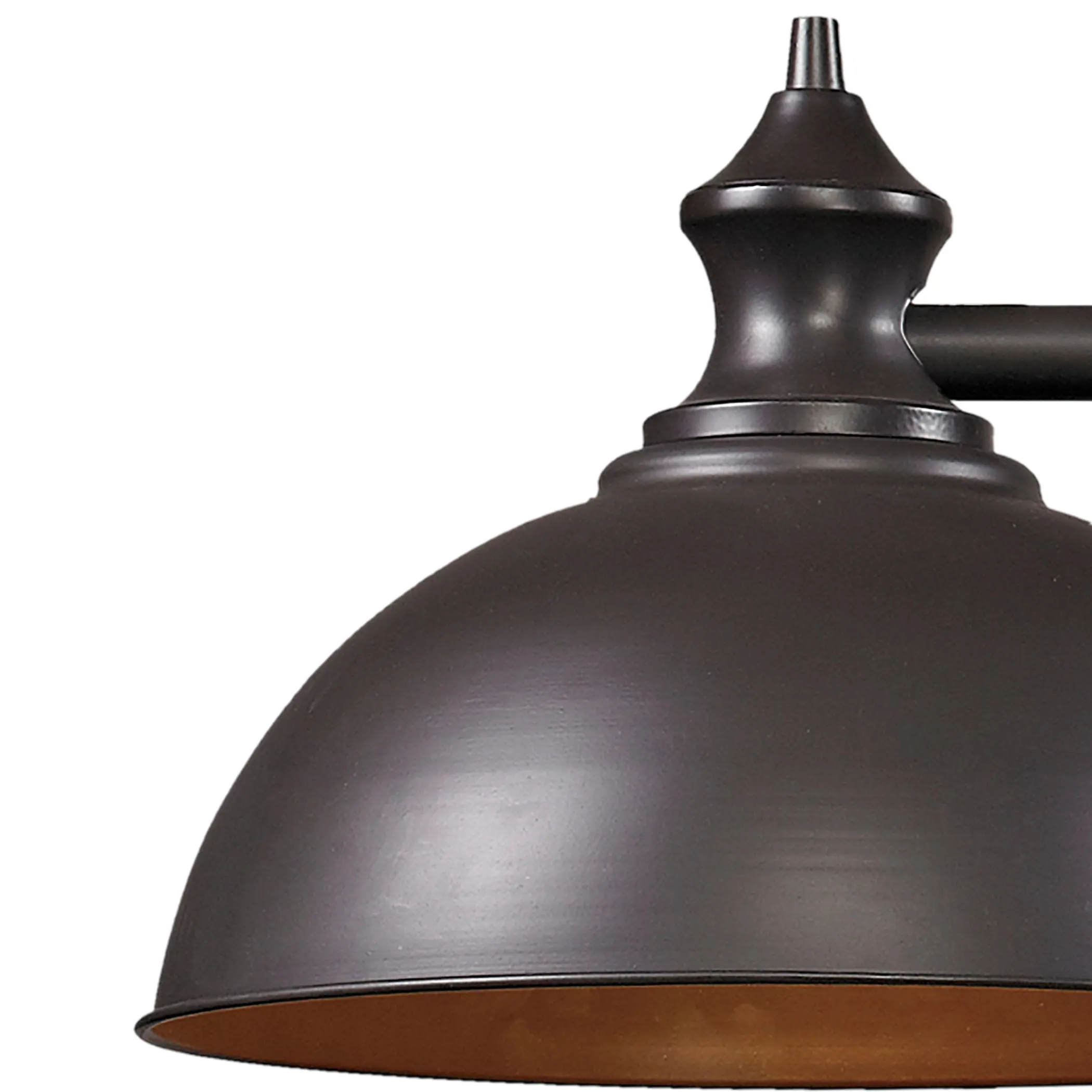 Farmhouse 56" 3 Light Island Light in Oiled Bronze