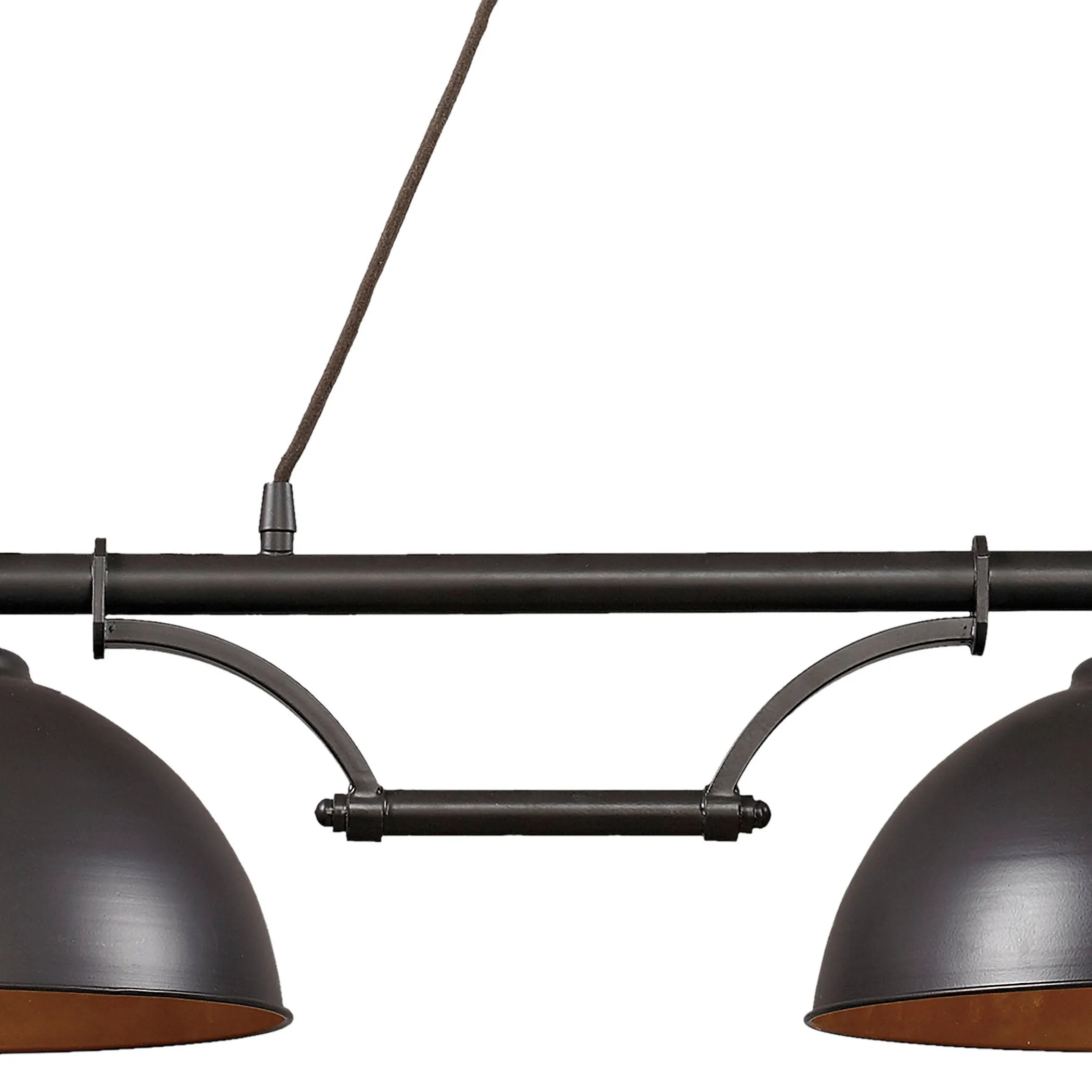 Farmhouse 56" 3 Light Island Light in Oiled Bronze