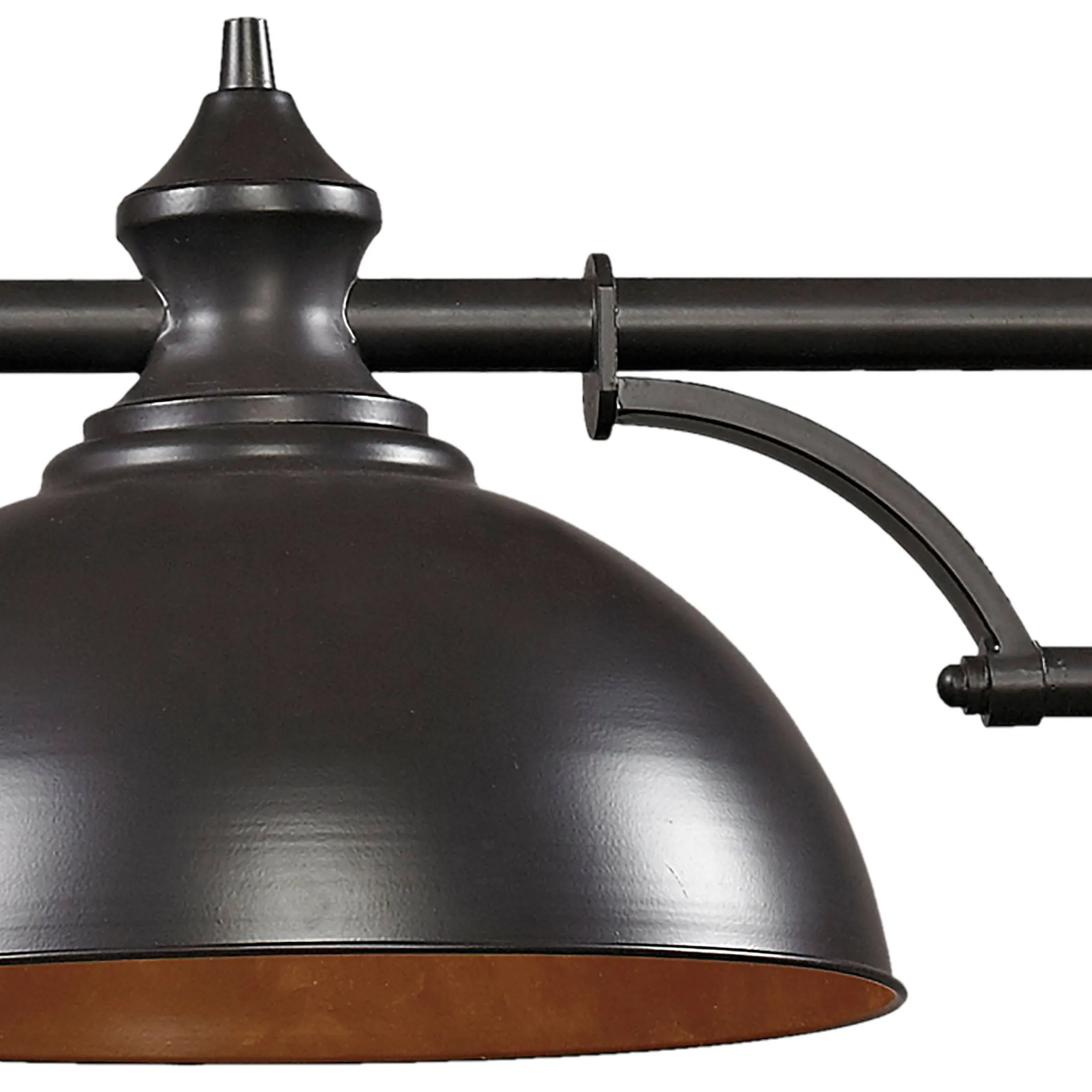 Farmhouse 56" 3 Light Island Light in Oiled Bronze