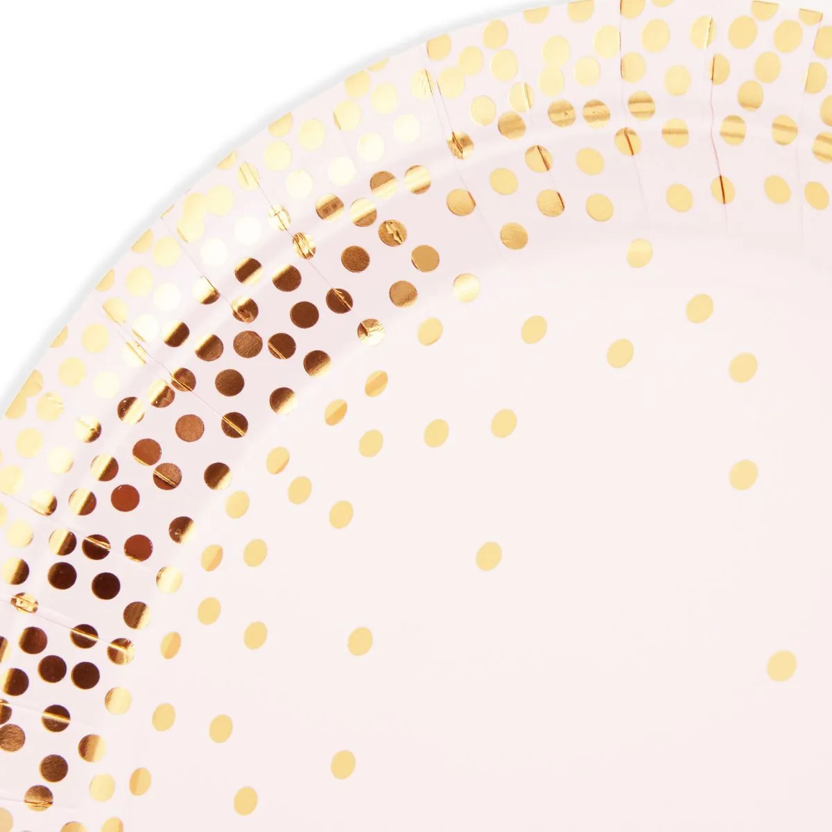 Gold Confetti Party Pack, Includes Paper Plates, Napkins and Cups (Serves 50, 200 Pieces)