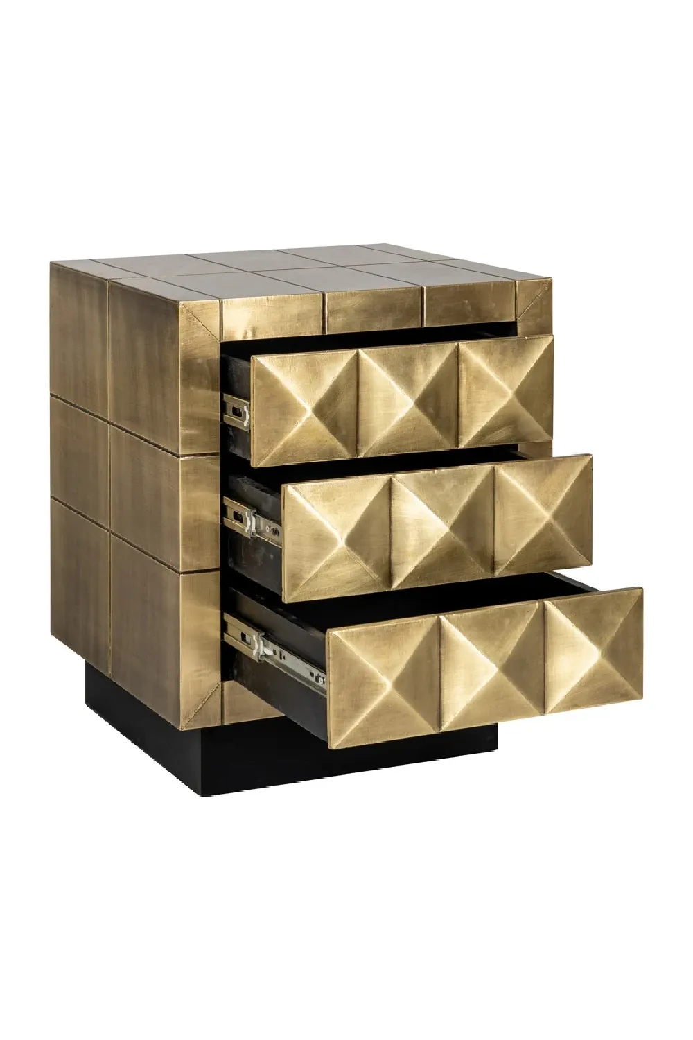 Gold Faceted Nightstand | OROA Collada