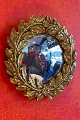 Gold Laurel Mirror Small