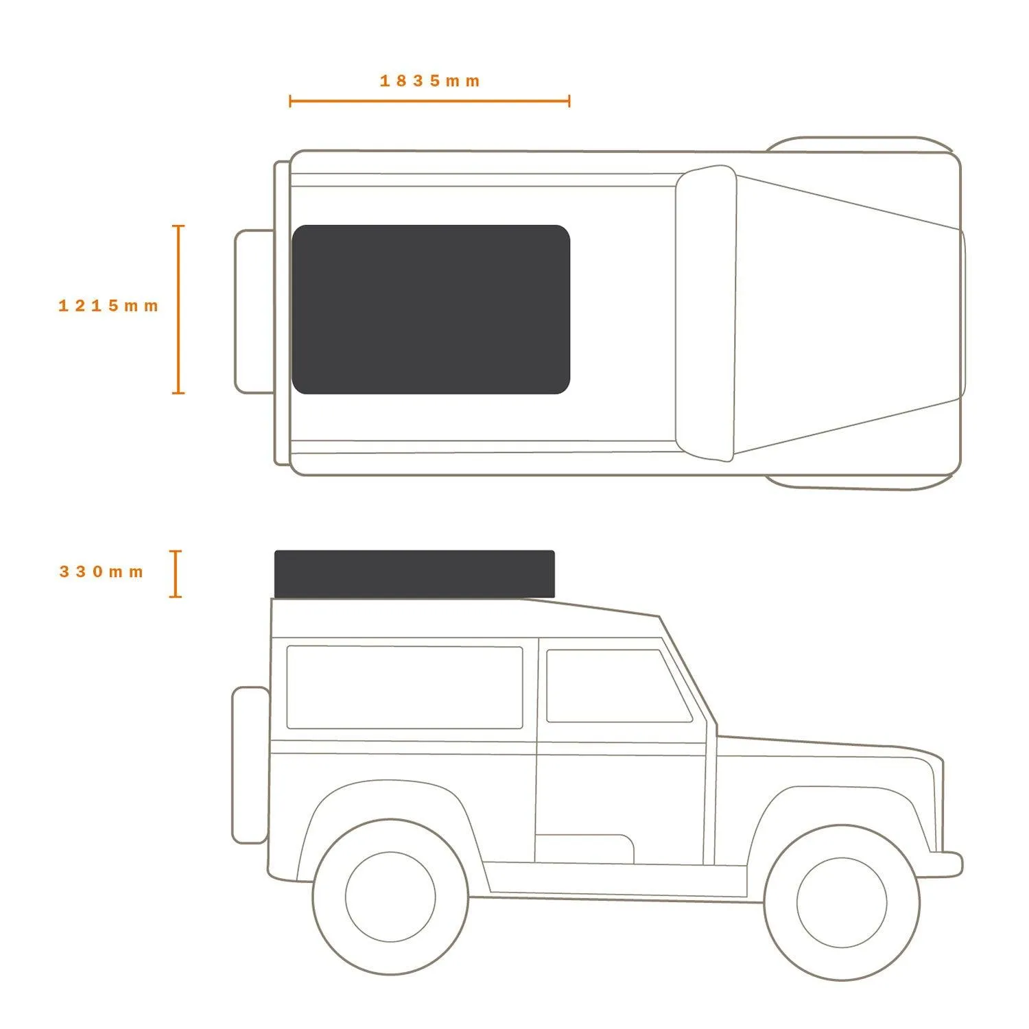 HI-VIEW 1800 ROOF TOP TENT