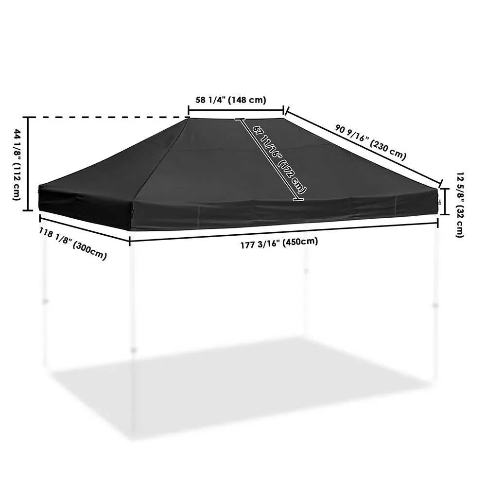 InstaHibit Canopy Replacement 10x15 Pop Ups CPAI-84 FireRetardant