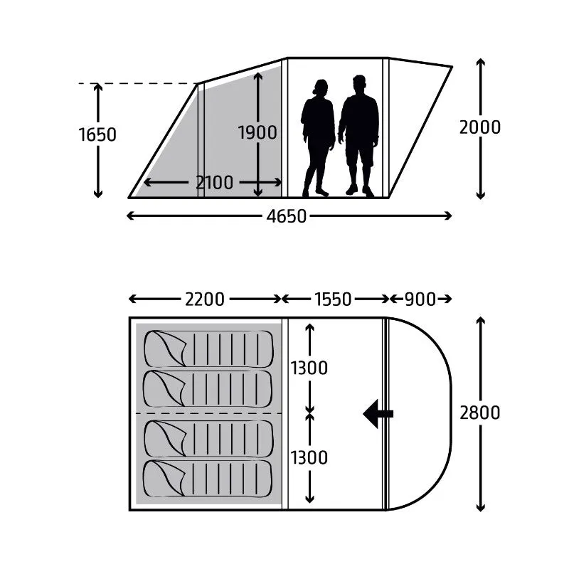 Kampa Brean 4 Poled Tent