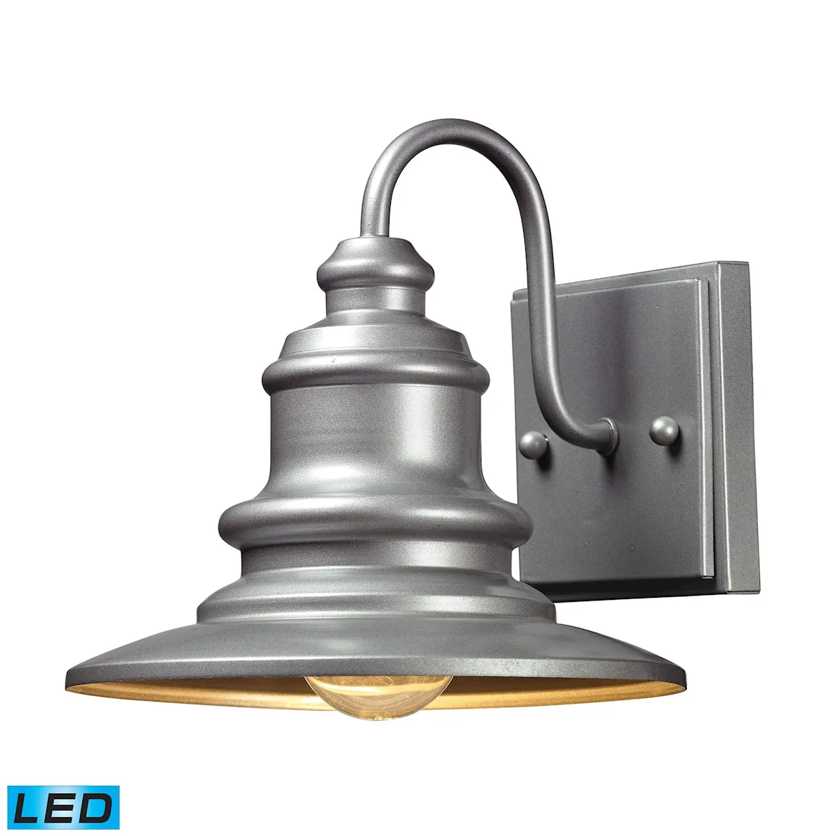 Marina 8" 1 Light LED Sconce in Matte Silver