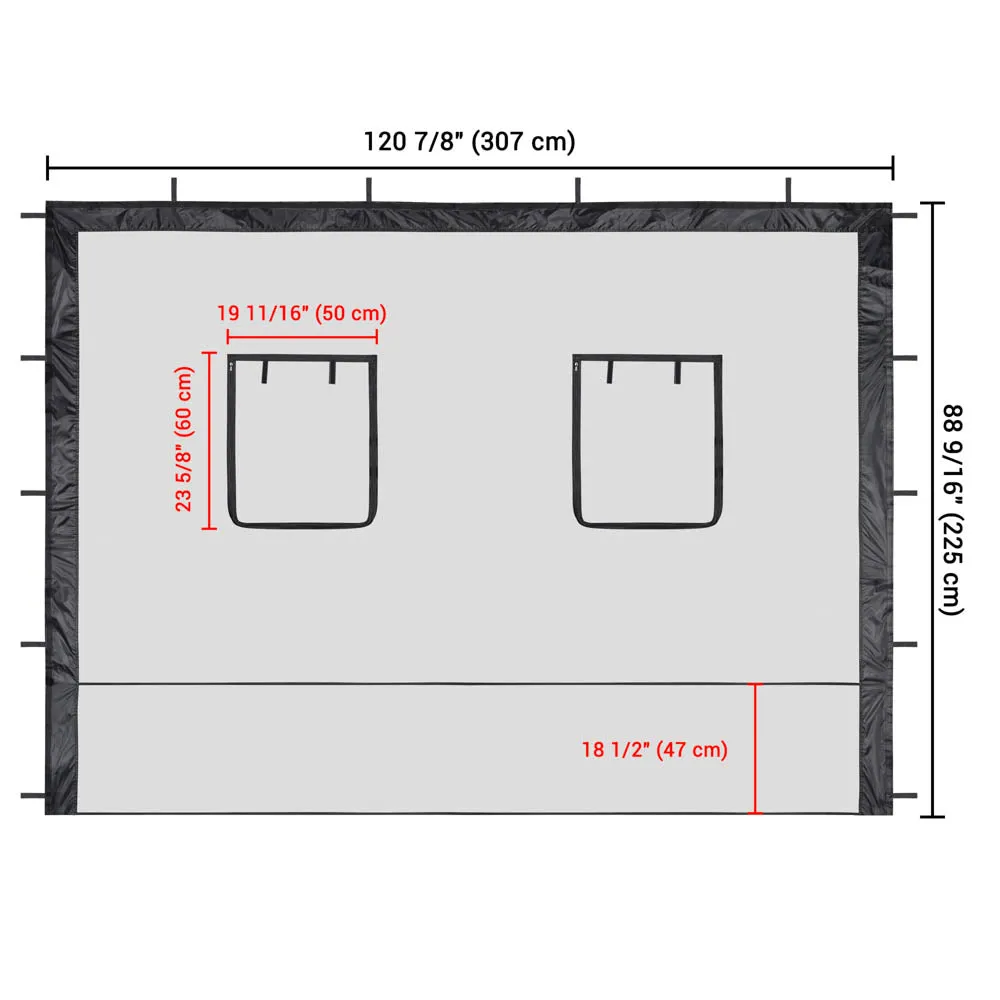 Netting Mesh Sidewalls for 10x10 Pop Up Canopy