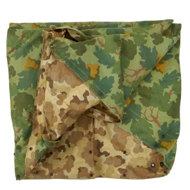 Original U.S. Korean War 1953 Dated Mitchell Pattern Camouflage Shelter Half