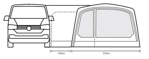 Outdoor Revolution Movelite T3E Low Drive Away Awning