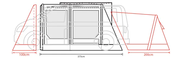 Outdoor Revolution Movelite T3E Low Drive Away Awning