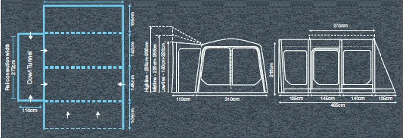 Outdoor Revolution Movelite T4 Lowline Drive Away Awning