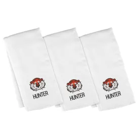 Personalized Auburn Tigers Aubie 3-Pack Burp Cloths