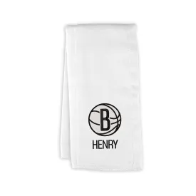 Personalized Brooklyn Nets Burp Cloth