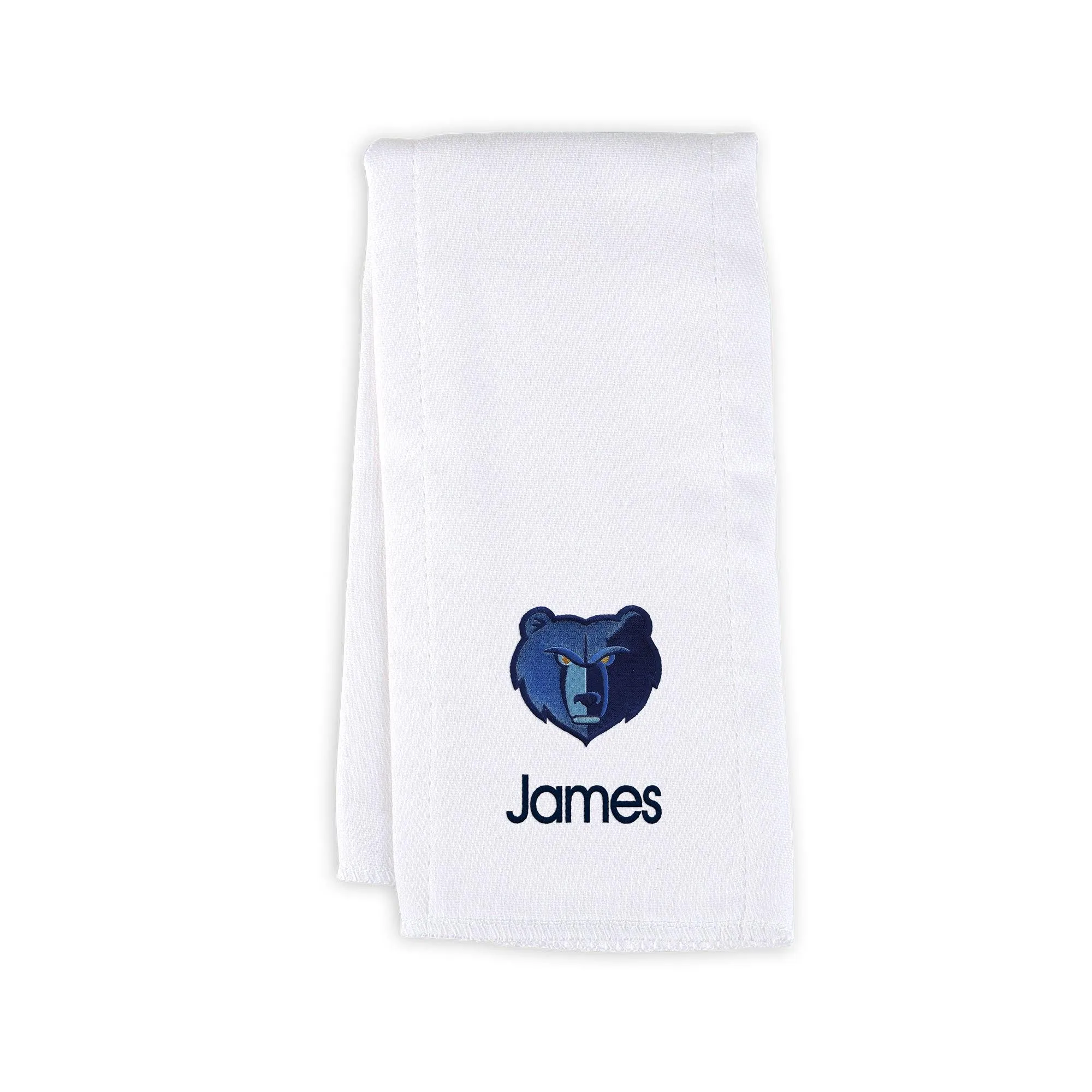 Personalized Memphis Grizzlies Burp Cloth