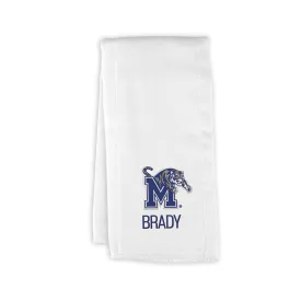 Personalized Memphis Tigers Burp Cloth