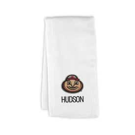 Personalized Ohio State Buckeyes Brutus Burp Cloth