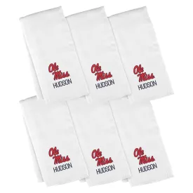 Personalized Ole Miss Rebels 6-Pack Burp Cloths