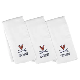 Personalized Virginia Cavaliers 3-Pack Burp Cloths