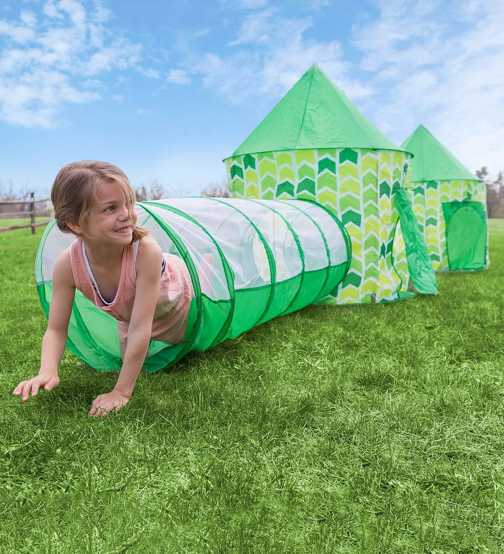 Pop-Up Play Tents and Tunnels, Set of Four